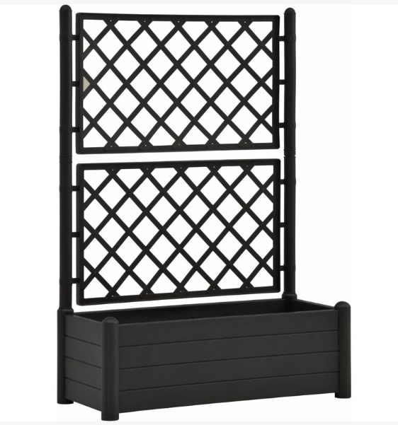 trouvez jardinière avec treillis